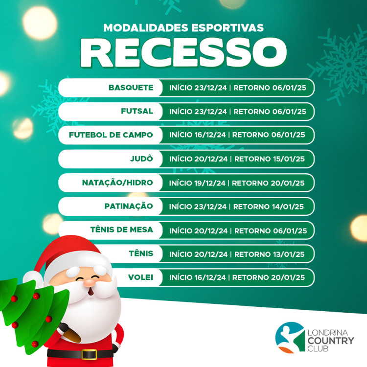 recesso modalidades